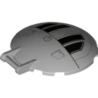 Dish 6 x 6 Inverted - No Studs with Handle with TIE Striker Hatch print