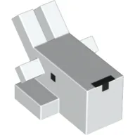 Animal Body Part, Goat Head 1 x 2 with Black Eyes and Nose Print