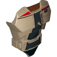 Large Figure Torso Cover with Raised Belt and Jacket over Black Shirt Print (Finn)