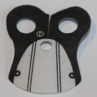 Neckwear Cape, Pauldron with Black Neck and Black Stripes Print