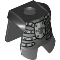 Minifig Neckwear Armor Breastplate with Leg Protection, Fantasy Era Skeleton Print