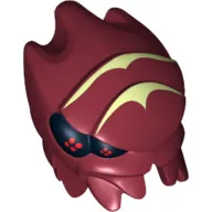 Minifig Head Special, Alien Galaxy Squad Buggoid with Yellowish Green Stripes and Black Eyes with Red Dots Print