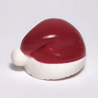 Santa Hat with Dark Red Top Print