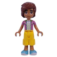 Leo - Dark Pink Jacket, Yellow Pants