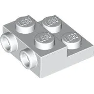 Plate Special 2 x 2 x 2/3 with Two Studs On Side and Two Raised - Updated Version