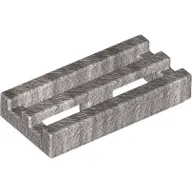 Tile Special 1 x 2 Grille with Bottom Groove