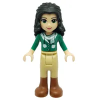 Emma - Green Jacket, Tan Trousers