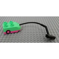 Duplo Vacuum Cleaner with Medium Dark Pink Base
