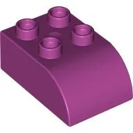 Duplo Brick 2 x 3 with Curved Top