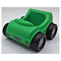 Duplo Car with Silver Wheels and Headlights and '50858' License / Number Plate