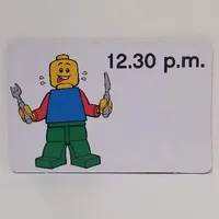 Activity Card, Time-Teaching 12-Hour Clock 12.30 p.m.