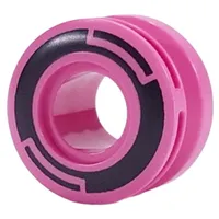 Wheel 11 x 8 with Center Groove, One Smooth Side with Black Circles print