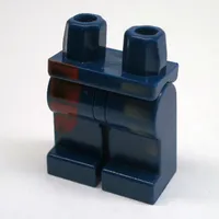 Hips and Dark Blue Legs with Dark Gray and Dark Red Pockets Print