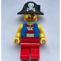 Pirate - Blue Vest, Red Legs, Black Bicorne