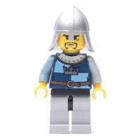Knight, Dark Blue, Helmet, Goatee Beard