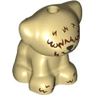 Animal, Dog Pup with Reddish Brown Fur Over Eyes print