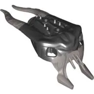 Large Figure Head, Barraki Mantax, Marbled Pearl Light Gray Pattern