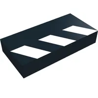 Tile 1 x 2 with Partial White Stripes Print