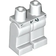 Hips and White Legs with Shirt Knot Print