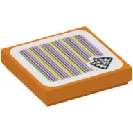 Tile 2 x 2 with Cat Goomba and Barcode Print (Sticker)