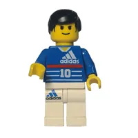 Soccer Player Blue Torso, White Legs #10 - Zidane