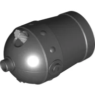 Duplo Cannon, Shooting, with Axle Hole and Light Bluish Gray Wick