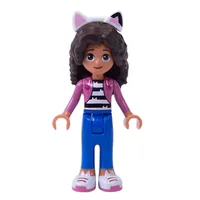 Gabby, Dark Pink Jacket, 5828 Hair