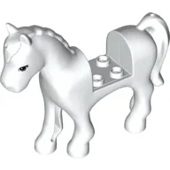 Animal, Horse with 2 x 2 Cutout, Blue Eyes Print