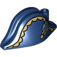 Hat Pirate Bicorne with Admiral Print