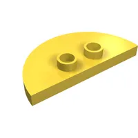 Duplo Plate 2 x 4 x 1/3 Half Circle with 2 Studs [Thin]