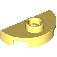 Plate Round 1 x 2 Half Circle with Stud (Jumper)