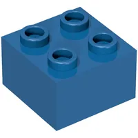 Minitalia Brick 2 x 2 with Bottom X Support