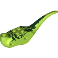 Animal Body Part, Dinosaur, Dilophosaurus Body with Dark Green Markings Print