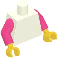 Torso, Dark Pink Arms, Yellow Hands [Plain]
