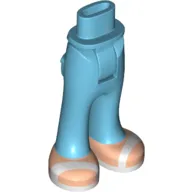 Minidoll Hips and Trousers with Back Pockets with White Sandals