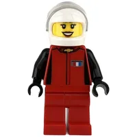 Race Driver, Red Torso, Red Legs, White Helmet, Chevrolet