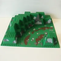 Baseplate Raised 32 x 32 Canyon with Brown Dirt and Gray Rocks Print
