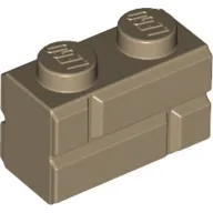 Brick Special 1 x 2 with Masonry Brick Profile