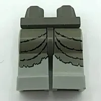 Hips and Light Gray Legs with Studios Dark Gray Mummy Wrapping Print