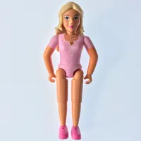 Belville Figure Fixed Elbows, Female, Tan Hair, Dark Pink Shoes, Pink Top (Princess)