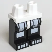 Hips and Black Legs with Toes and Skeleton Legs Print