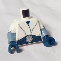 Torso, Dual Molded Arms, Fur Coat, Dark Blue Belt with Snowflake print, with White Sleeves Pattern, Sand Blue Arms, Dark Blue Hands