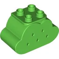 Duplo Brick 2 x 4 x 2 Cloud with Holes
