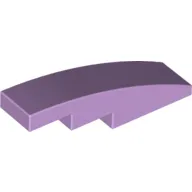 Slope Curved 4 x 1 No Studs [Stud Holder with Symmetric Ridges]