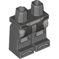 Hips and Dark Bluish Gray Legs with Light Bluish Grey/Black Armor print