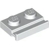 Plate Special 1 x 2 with Door Rail