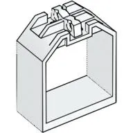 Container / Box, Open Ended 2 x 4 x 4 with 1 Hinge Finger Each End