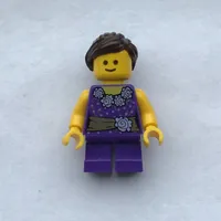 Kid, Dark Purple Torso, Dark Purple Legs, Dark Brown Hair