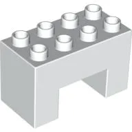 Duplo Brick 2 x 4 x 2 with 2 x 2 Square Arch