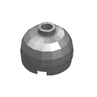 Brick Round 2 x 2 Dome Top, Blocked Open Stud, Bottom Axle Holder